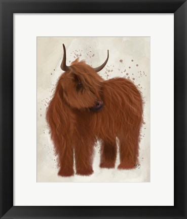 Framed Highland Cow 2, Full Print