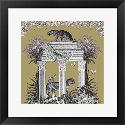 Framed Livoris Feritas Leopard Design, Square Print