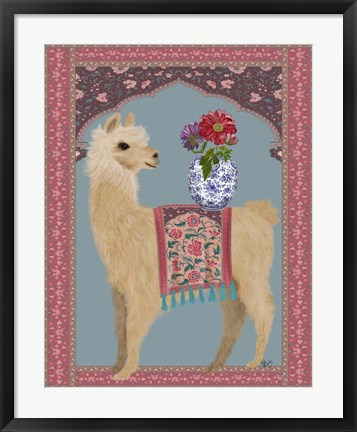 Framed Llama Chinoiserie 3 Print