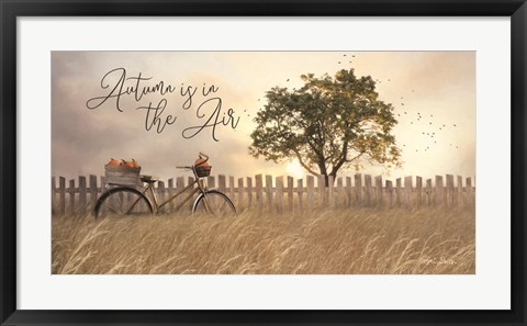 Framed Autumn is in the Air Print