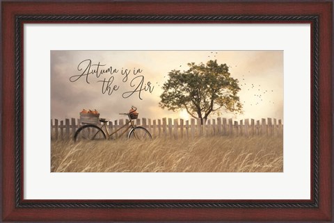 Framed Autumn is in the Air Print