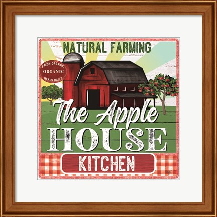 Framed Apple House Kitchen Print