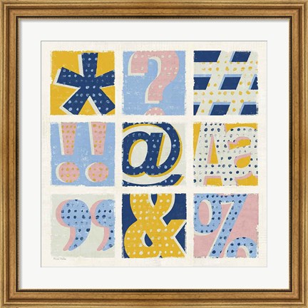 Framed Colorful Statement Bright Print