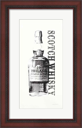 Framed Scotch BW Crop Print
