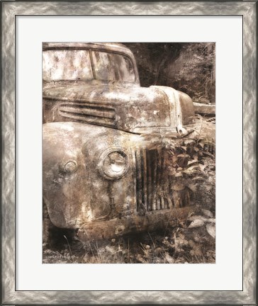 Framed Vintage Truck Front Print