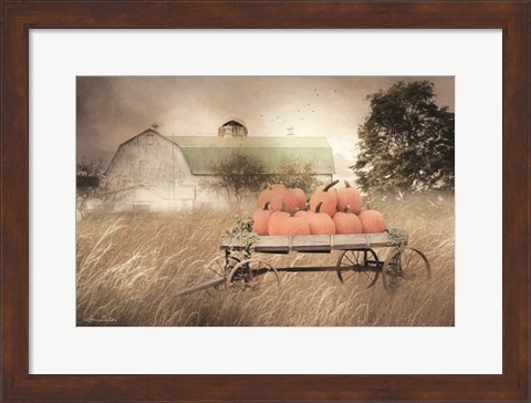 Framed Pumpkin Harvest Print