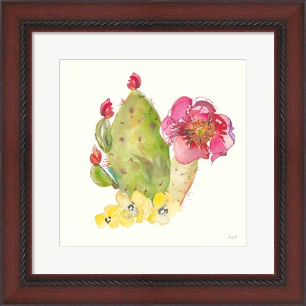 Framed Succulent Desert II Print