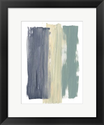 Framed Striped Abstract Print