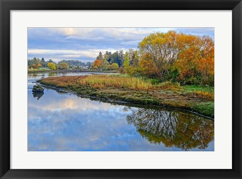Framed Estuary Autumn Print