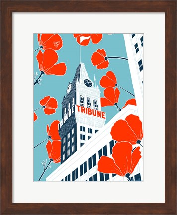 Framed Tribune Tower - Oakland Print