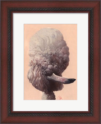 Framed Poodle Print