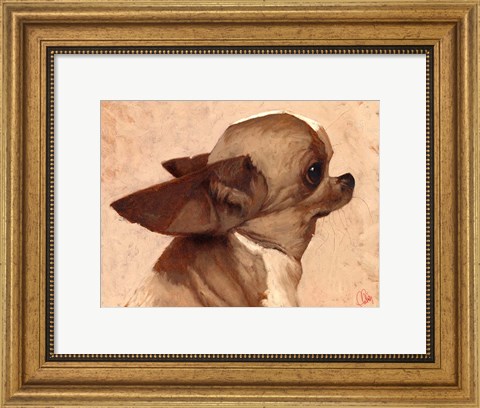Framed Profile-Chihuahua Print