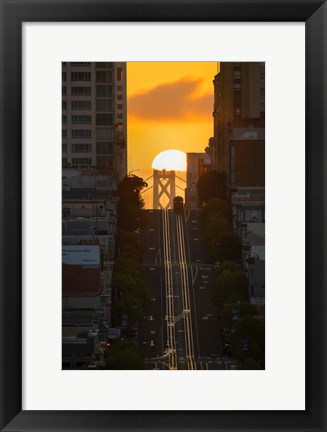 Framed Lombard Street Cable Car Print