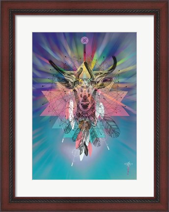Framed Cosmic Deer Print
