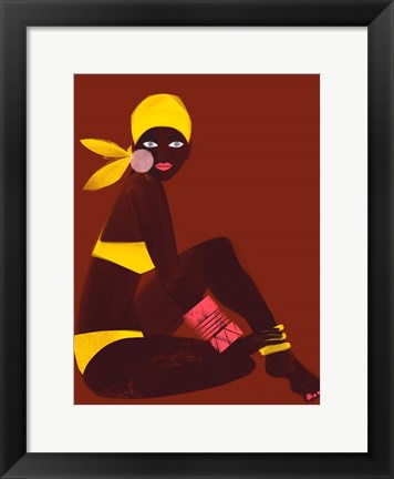 Framed Amber Sun Print