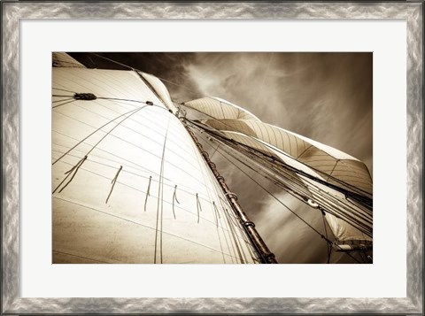 Framed All Sails Set Print