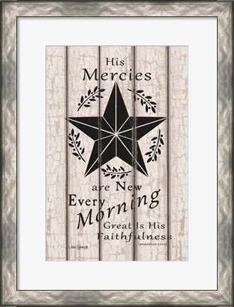 Framed His Mercies are New Every Morning Print