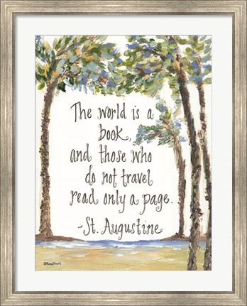 Framed Travel St. Augustine Print