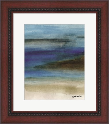 Framed Coastal Abstraction 1 Print