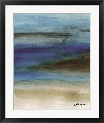 Framed Coastal Abstraction 1 Print