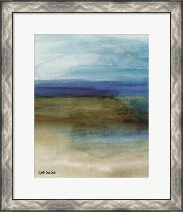 Framed Coastal Abstraction 2 Print