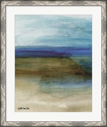 Framed Coastal Abstraction 2 Print