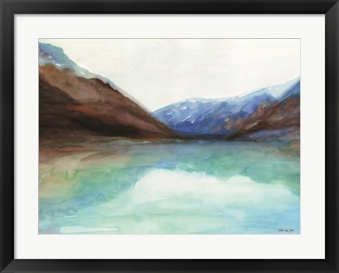 Framed Mountain Lake 6 Print