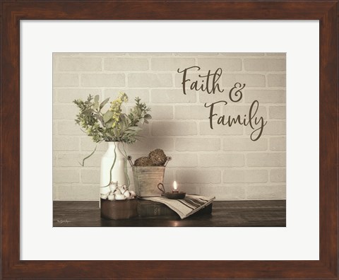 Framed Faith &amp; Family Print