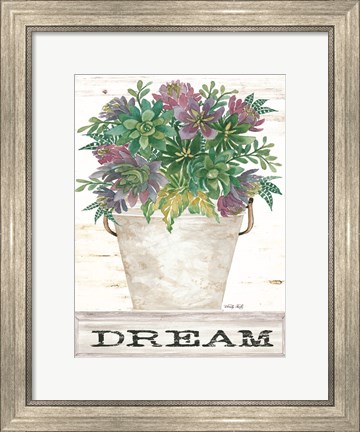Framed Dream Succulents Print