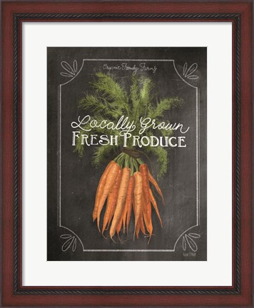 Framed Fresh Carrots Print