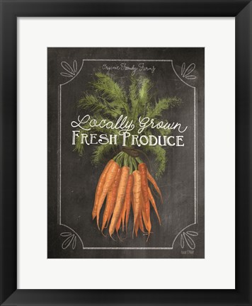 Framed Fresh Carrots Print