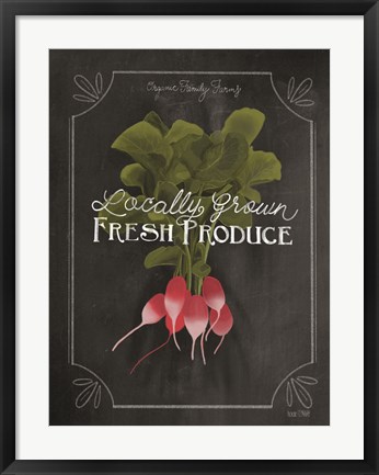 Framed Fresh Radishes Print