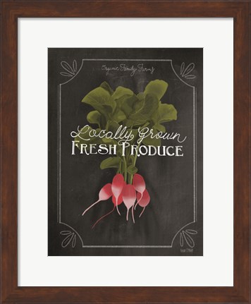 Framed Fresh Radishes Print