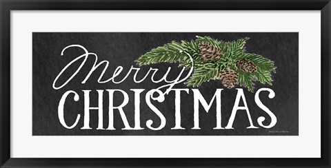 Framed Holiday Holiday Saying II Chalkboard Print