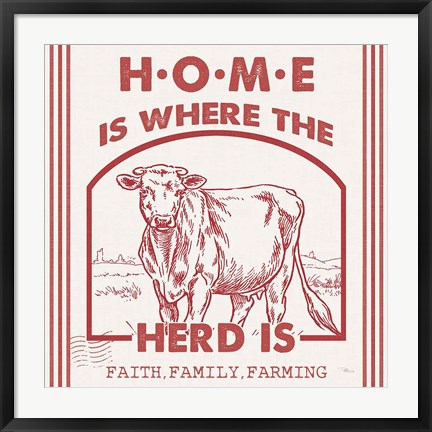 Framed Vintage Farmhouse IV Print