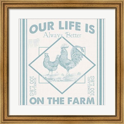 Framed Vintage Farmhouse III Print