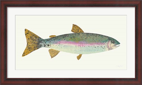 Framed Angling in the Stream I Print