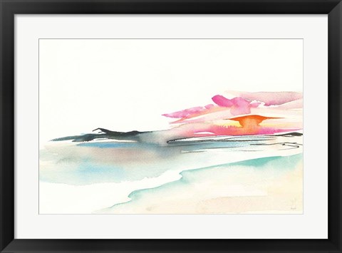 Framed Coastal Sunset Print