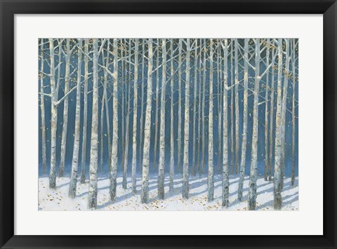 Framed Shimmering Birches Print