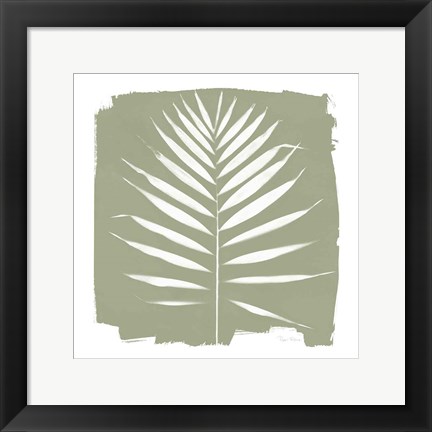 Framed Nature by the Lake - Frond IV Warm Sq Print