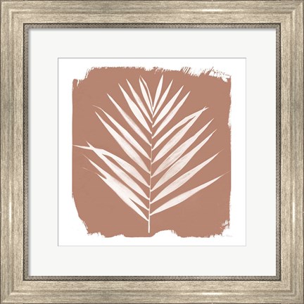 Framed Nature by the Lake - Frond III Warm Sq Print