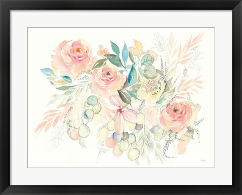 Framed Watercolor Blossom I Print