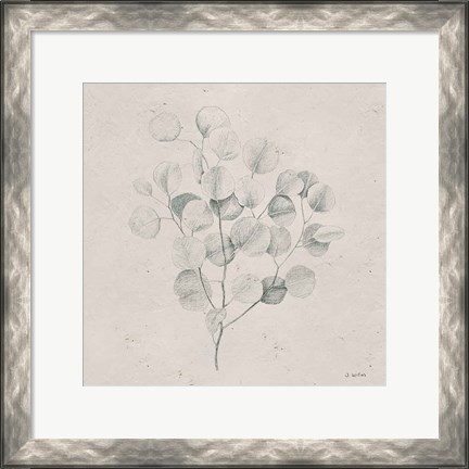 Framed Soft Summer Sketches II Sq Print