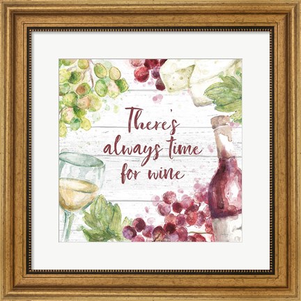 Framed Sweet Vines V Print