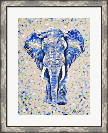 Framed Peanut Elephant Print