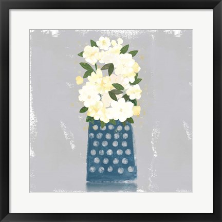 Framed Contemporary Flower Jar I Print