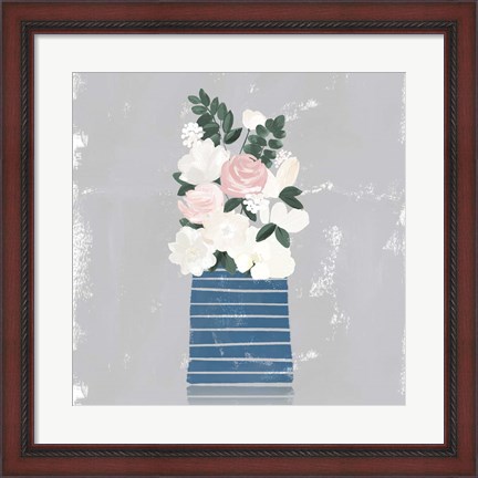 Framed Contemporary Flower Jar II Print