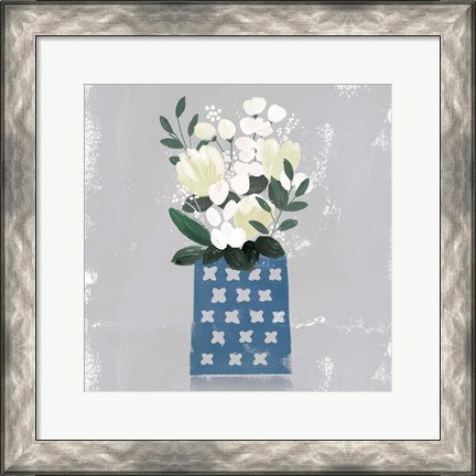 Framed Contemporary Flower Jar III Print