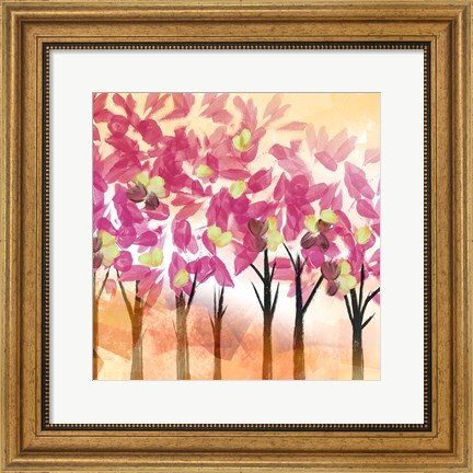 Framed Pink Trees Print