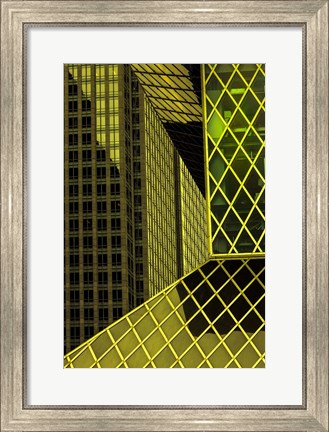 Framed Geometric Architecture Print